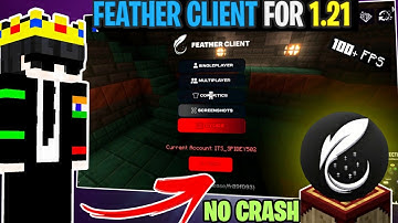 How To Download Feather Client in Pojav launcher 1.21 🔥 | Lag fix 100+ fps 😱 new trick #minecraft