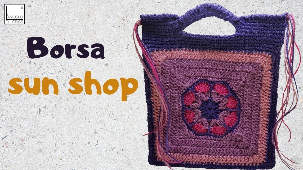 TUTORIAL borsa juta  all'uncinetto 