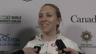 Media Scrum - Draw 14 - 2024 BKT World Women's Curling