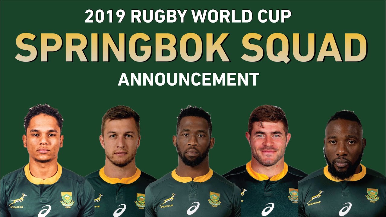 LIVE Springbok Rugby World Cup squad announcement