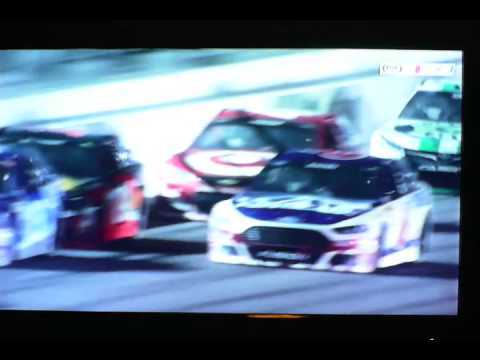 zachary quinto 2015 Daytona Duel Johnny Sauter CRASH