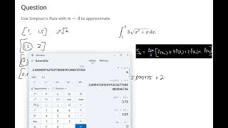 Simpsons Rule with Function and with Graph