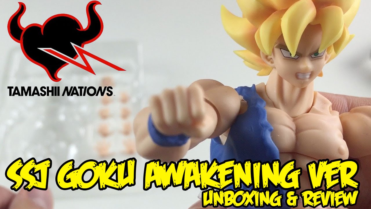 ACTION FIGURE DO GOKU!  Son Goku Dragon Ball Z SH Figuarts Super Warrior  Awakening Unboxing 