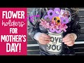 Super Easy Mother&#39;s Day Cricut Craft for Kids (&amp; Teacher Appreciation!) | Flower Holder Tutorial