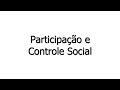 Participacao e Controle Social