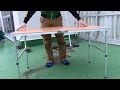 食事、プラレール走行、作戦会議に折りたたみテーブル 120×60cm