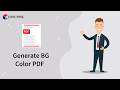 How to Generate Background Color PDF Files Online | Convertez Tutorial