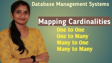 Lec-13: Mapping Cardinalities in DBMS | Cardinality Ratios with Examples(malayalam)