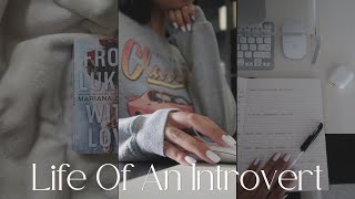 Life as an introvert | cleaning, reading, spending time alone