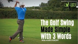golf swing simple words