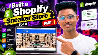 I Built a Shopify Sneaker Store for a Client  Shopify E-commerce Website  Part 1 | Wexzi  Official |