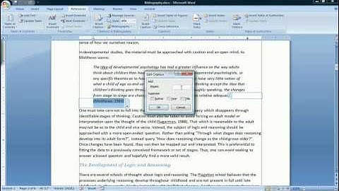 How to Create a Bibliography in Microsoft Word