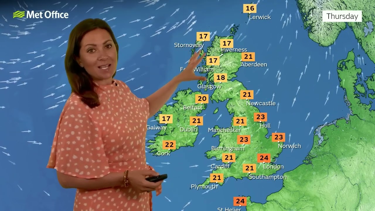 Clare Nasir Met Office Weather 7th August 2025 AM