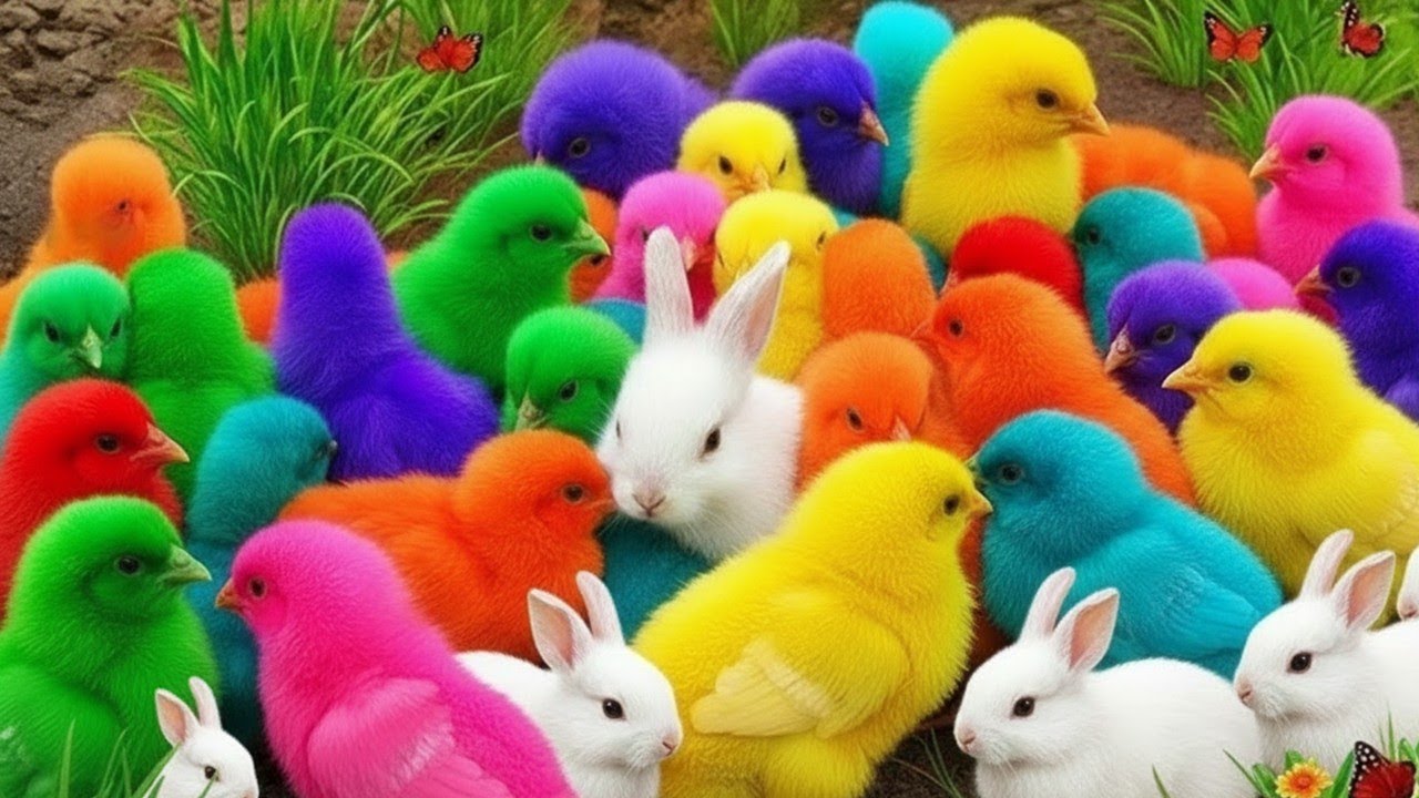 Tangkap Ayam Warna Warni Seru | Ayam Rainbow Terbaru