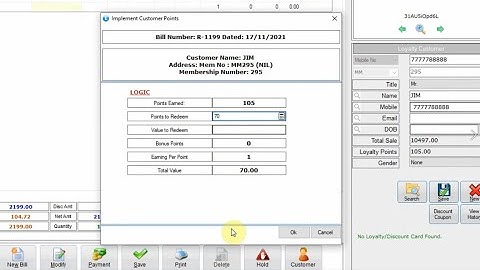 Inbuilt Loyalty Point System