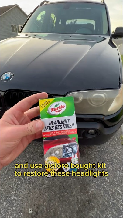 Quickest Way To Restore Faded Headlights! #diy #headlight #restoration #easy #cheap #lifebuildz #fyp