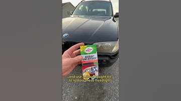 Quickest Way To Restore Faded Headlights! #diy #headlight #restoration #easy #cheap #lifebuildz #fyp