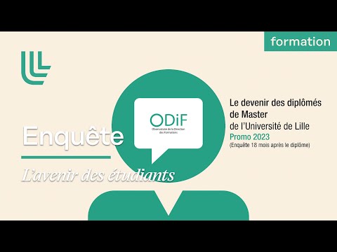Le devenir des diplômés de l’Université de Lille – Enquête 2024-2025