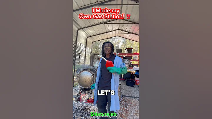 I MADE MY OWN GAS STATION! ⛽️ Plastic to Fuel Baby#science #naturejab #education #pyrolysis #fyp