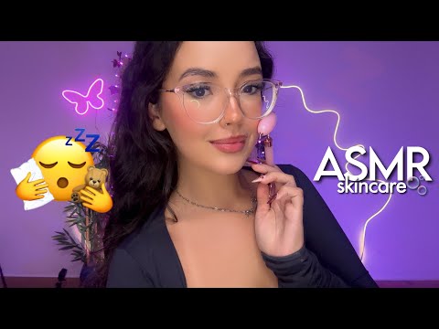 ASMR FAZENDO SUA SKINCARE 🫧 | atenção pessoal, sons em camadas 