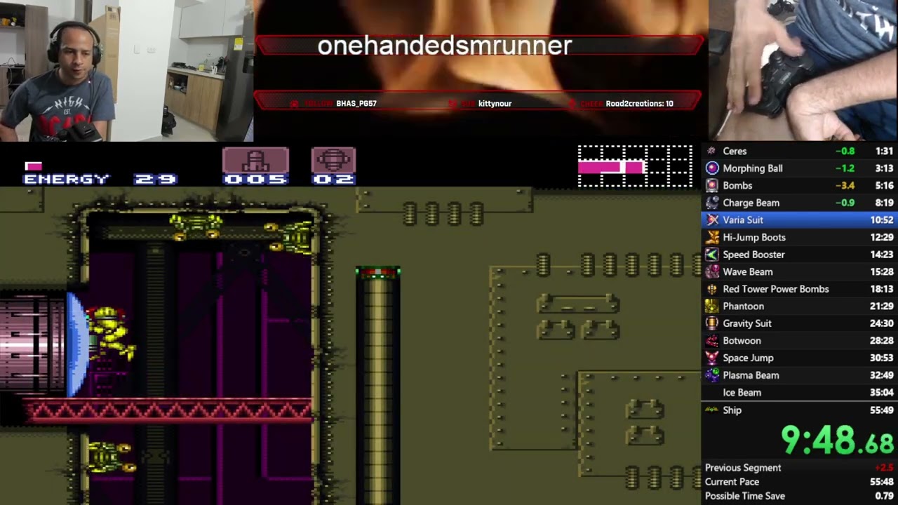 Super metroid Onehanded - any% kpdr - 