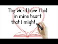 Hidden Treasure - Psalm 119v11