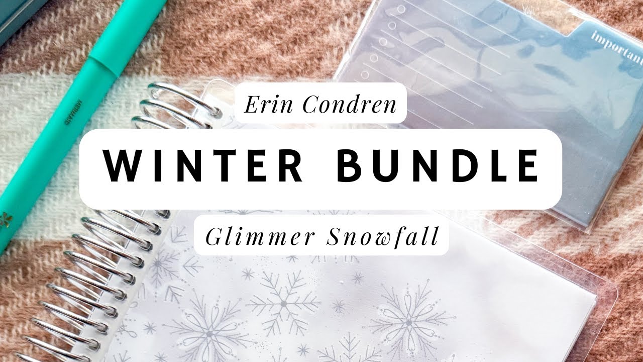 Erin Condren Glimmer Snowfall Winter Bundle