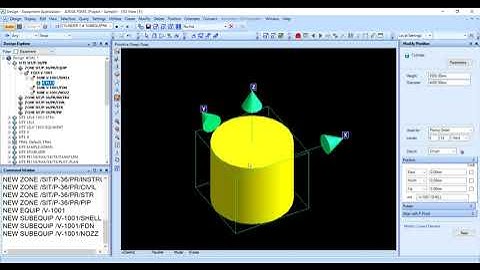 PDMS BEGGINER In just 10 minutes/HOW TO MAKE VESSEL OR CYLINDER IN PDMS|| PDMS DESIGNER