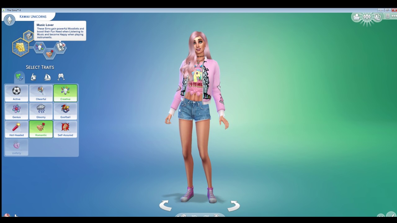 My first Sims 4 CC CAS - YouTube