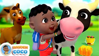 Farmer In The Dell - Farm Songs | RaydenCoco Nursery Rhymes & Kids Songs