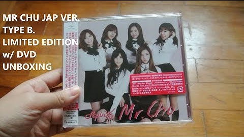 Apink Mr Chu Jap Ver. [Type B Limited Ed w DVD] Unboxing