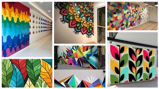 Rainbow 🌈  wall painting ideas|| Colourful wall painting 🎨|| #ideas #painting #colourful