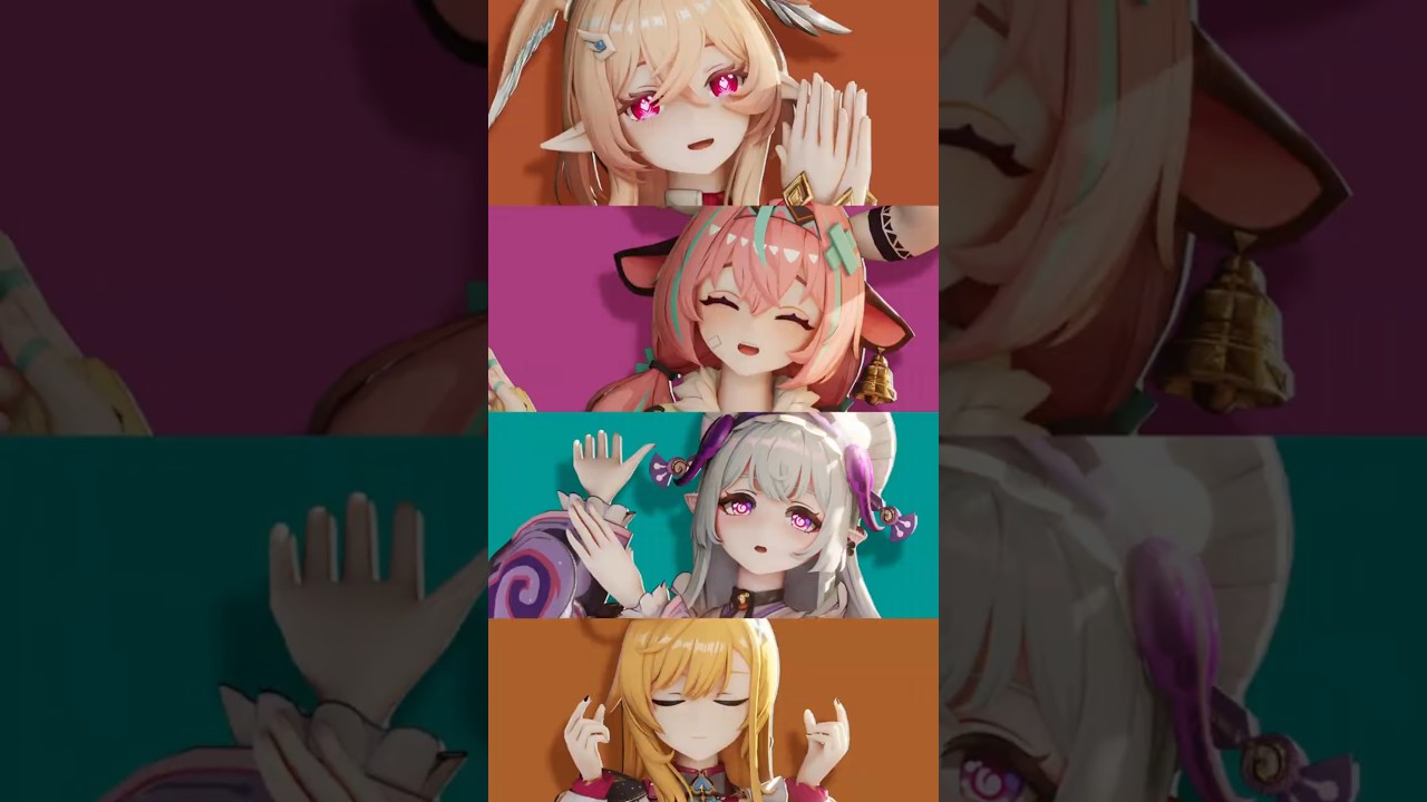 【MMD/Linnea/Varesa/Mizuki/Escoffier】心予報 原神Genshin Impact #mmd #genshinimpact #原神