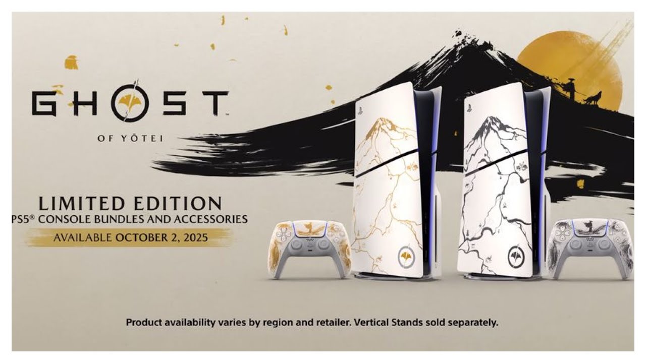 Ghost of Yōtei PS5 Console Covers REVEALED – Stunning Gold & Black 