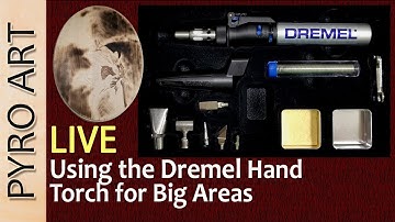Pyrography: LIVE Wood Burning a dark background with the Dremel 2000 VersaTip Torch!