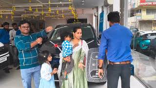 TODAY TATA NEXON CREATIVE ROYAL BLUE DELIVERY TO KANCHAM NAVEEN KUMAR AT JAPER NARSINGI HYDERABAD 