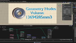 Finding the Volume of a mesh in Geometry nodes. #Blender #geometrynodes