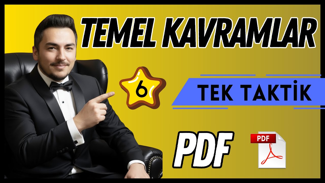 Temel Kavramlar - 6 | 9.Gün | Tyt | Kpss | Ags | Dgs | Ales | [2026] [Pdf] #52günde
