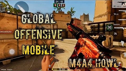 Global Offensive Mobile Gameplay | M4a4 Howl | Dust 2 & Mirage Map | Online FPS Android Gameplay
