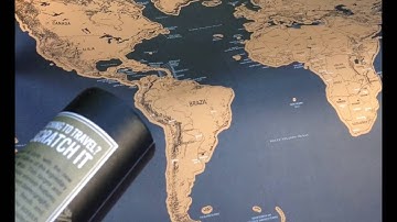 🌎 Scratch-Off Interactive World Map by Info-Globes 🌎