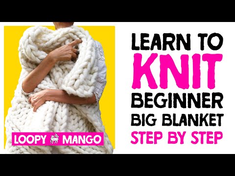 How to Use Long Circular Knitting Needles to Knit a Blanket — Fifty Four  Ten Studio