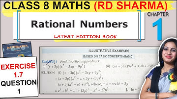 RD Sharma Class 8 Ex 1.7 Question 1 Solution