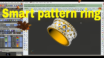 Smart pattern work ring  gemvision matrix9-jewellery cad design-rhino5/matrix-class room #cad