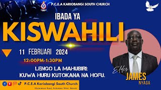 11TH FEBRUARY 2024 KISWAHILI SERVICE PREACHING