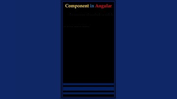 What are Components in Angular? | Angular Basics