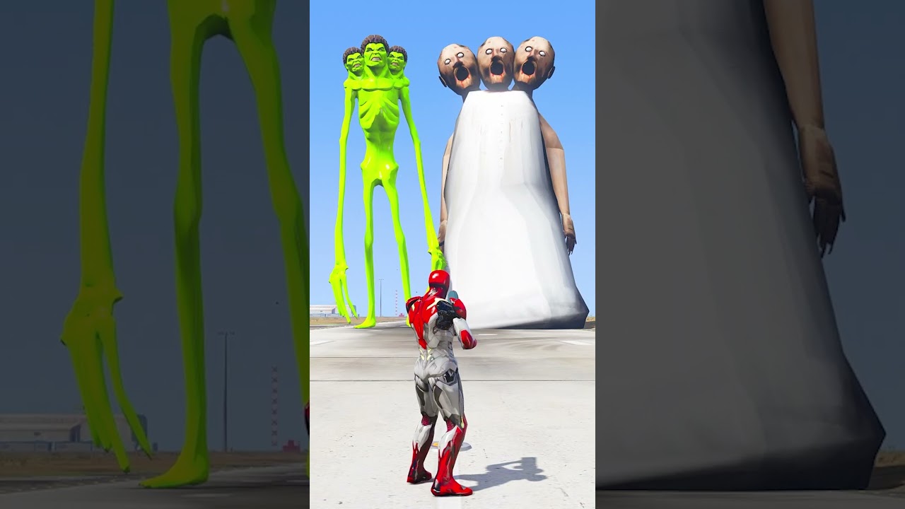 Superheroes Vs Giant Granny and Skinny Hulk Match, Who is the Powerful 🔥|