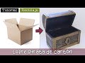 Tutorial: Cofre Pirata de cartón 📦♻️🏴‍☠️ ¡reciclando cajas!