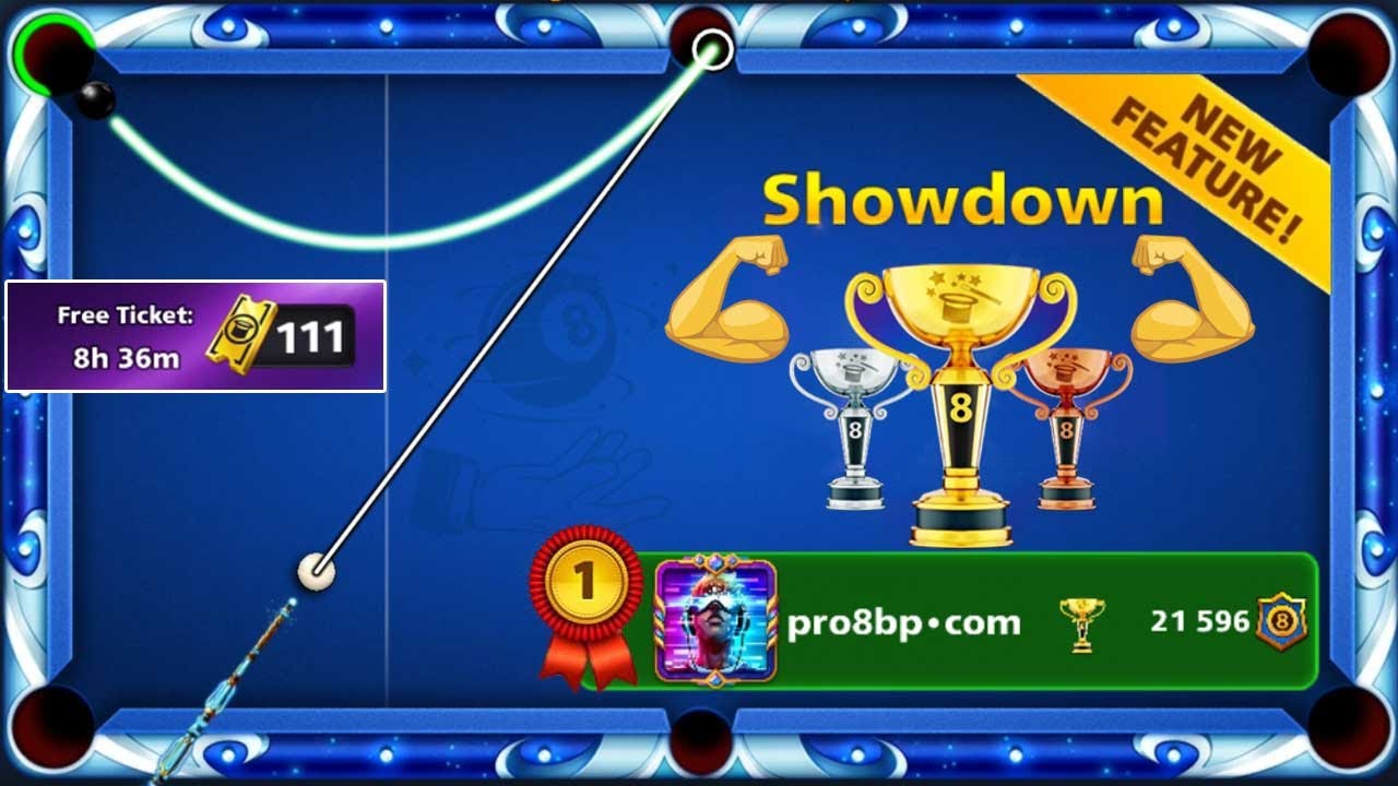 8 Ball Pool Rank 1 In Showdown 21596 Pool Points New Feature Magic 