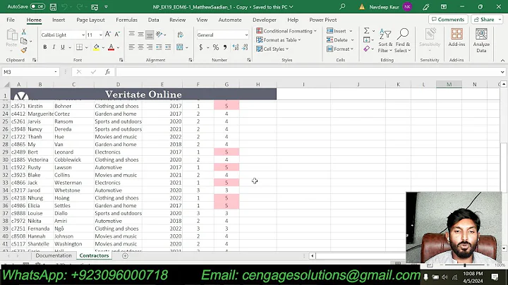 New Perspectives Excel 2019 | Module 6: End of Module Project 1 | #VeritateOnline #excelmodule6
