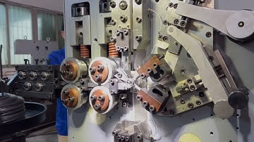 4 mm Compression spring coiling machine 4 axis setup easily switch rapidly